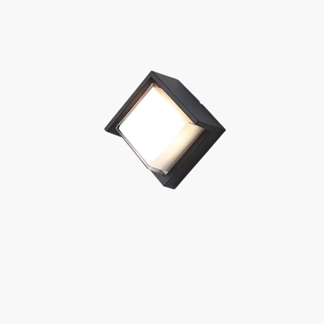 Lucy Outdoor Wall Lamp - Motion Sensor LED Light with Modern Geometric Design