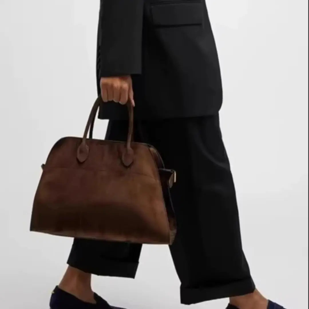 Sorelle – Suede Leather Work Tote Bag for Women