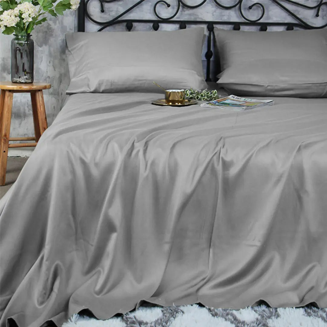 Elaris 4-Piece Bamboo Bed Sheet Set - Breathable Pet Hair Resistant and Silky Smooth Sheets