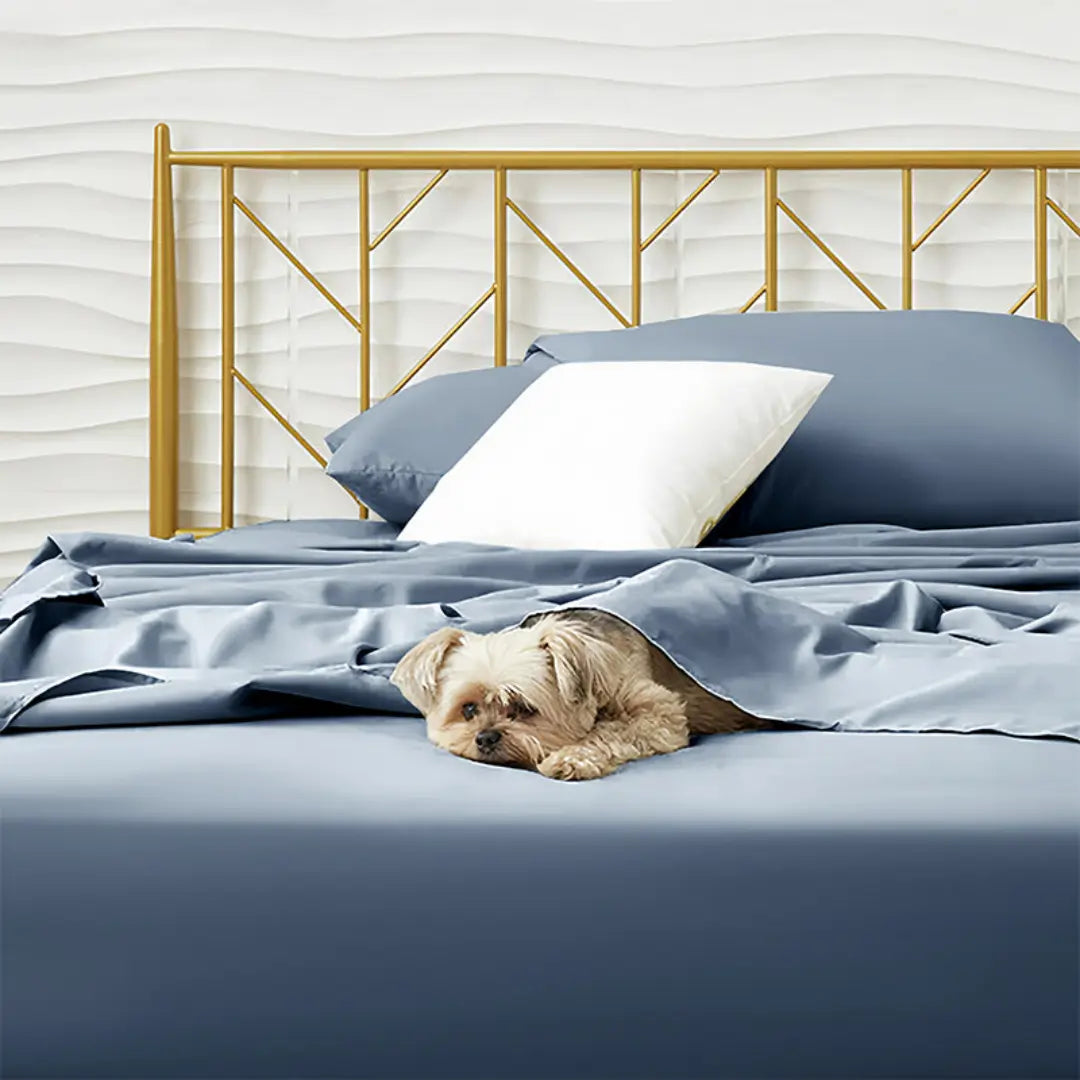 Elaris 4-Piece Bamboo Bed Sheet Set - Breathable Pet Hair Resistant and Silky Smooth Sheets