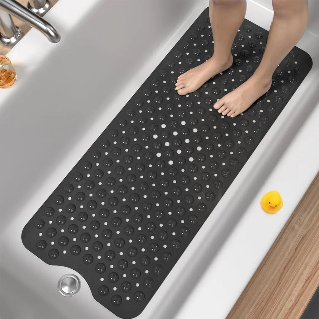 Non-Slip Bath Mat for Tub - Extra Long Anti-Mould Bathroom Mat
