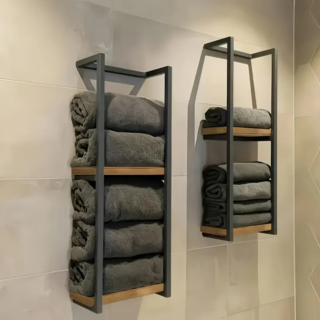 Modern Bathroom Storage Rack with 2 Layer Design