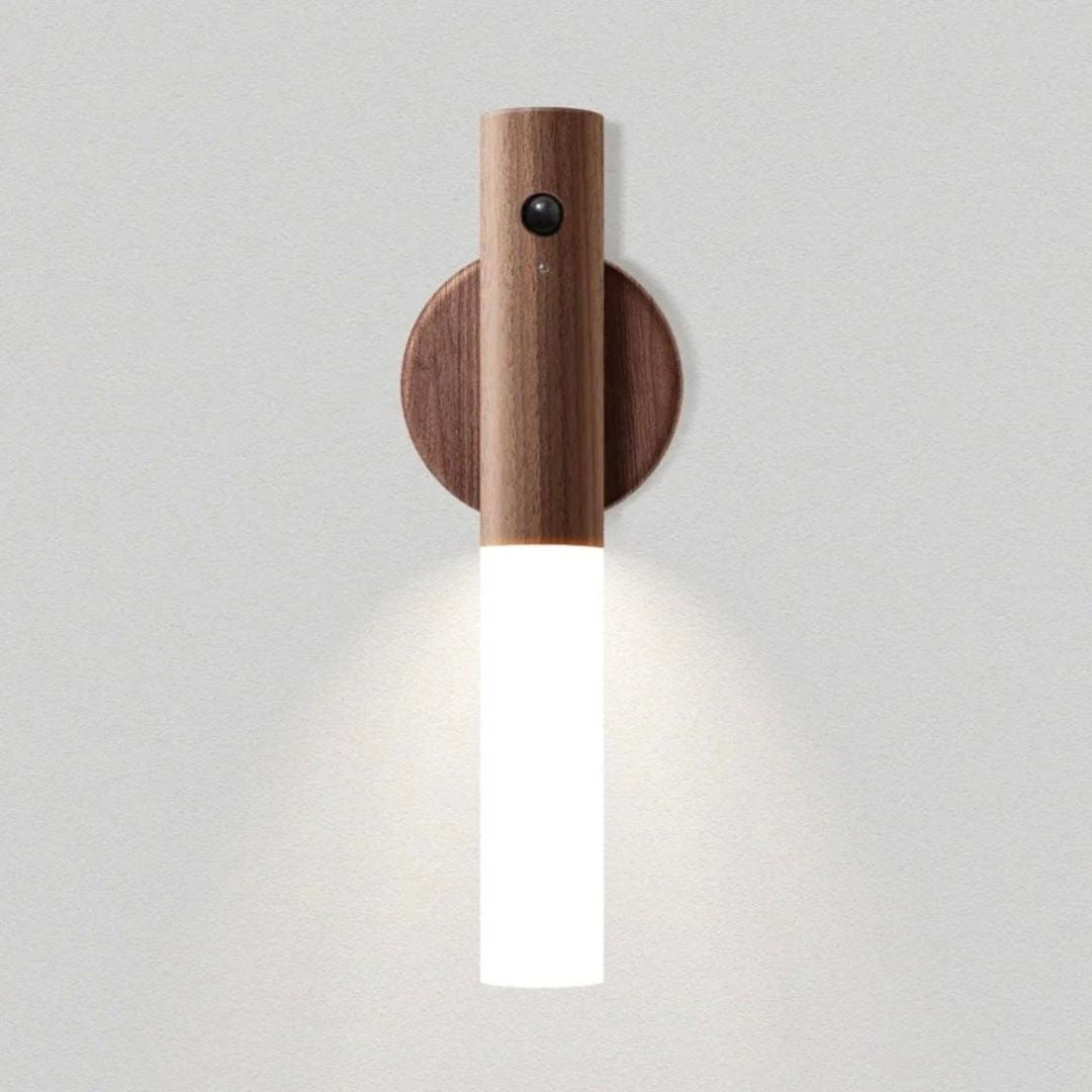 Rechargeable Wooden Wall Lantern