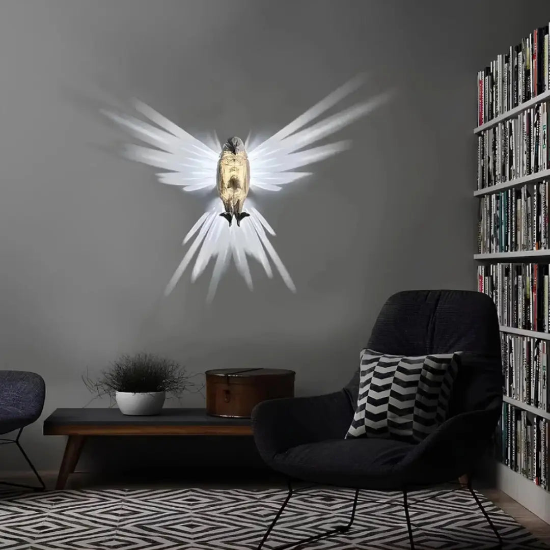 Aurev - Luminous Wings Wall Light