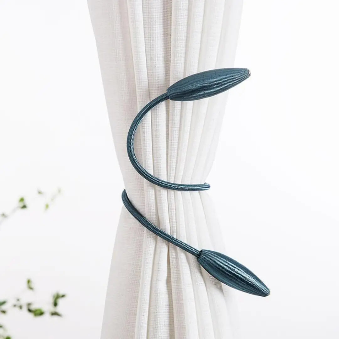 Lureva Arbitrary Shape Curtain Tiebacks - Flexible Decorative Holdbacks for Drapes and Curtains