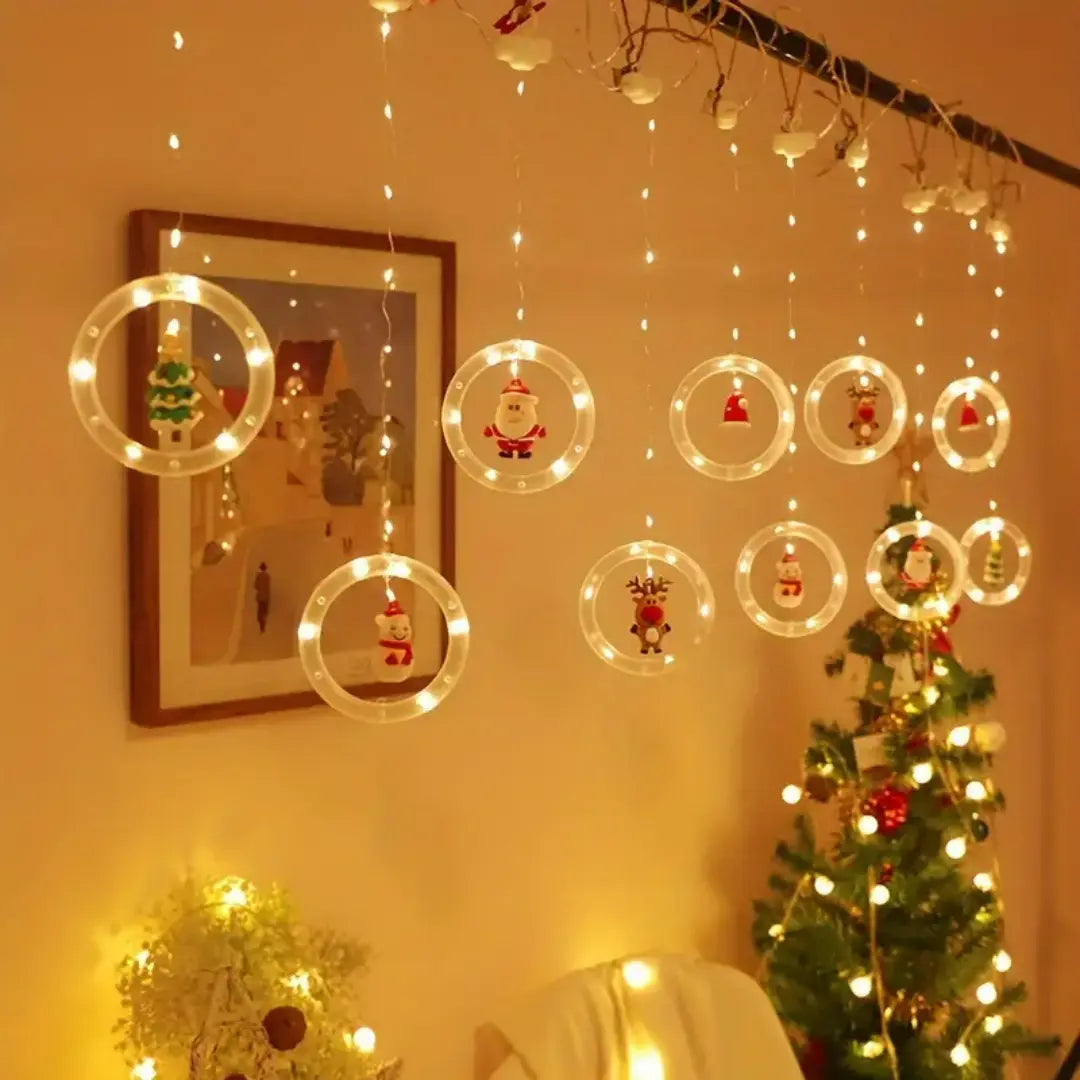 Glacira Christmas LED Curtain Lights Set