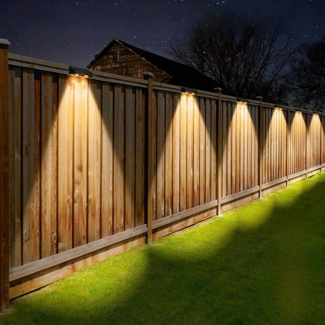 FenceBeam RGB Solar Wall Lights - Outdoor Fence Lighting