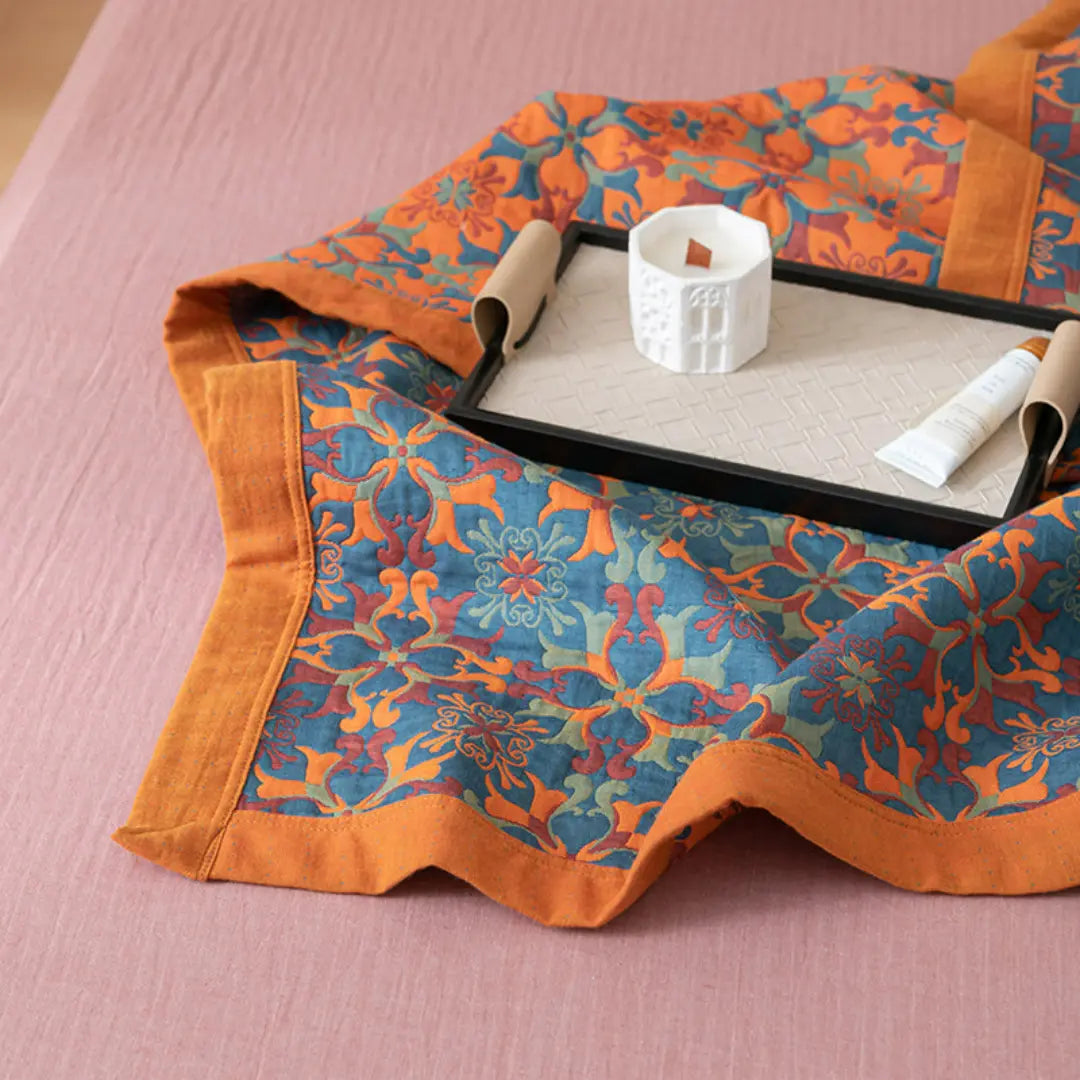 Celora Boho Reversible Cotton Quilt - Soft Breathable and Vintage Mandala Design