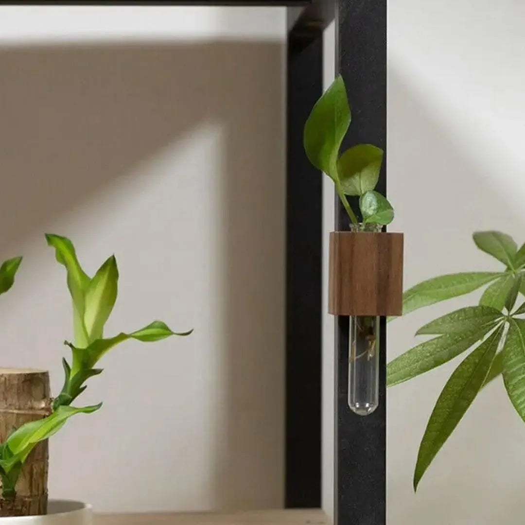 Wooden Test Tube Vase - Magnetic DIY Flower Arrangement