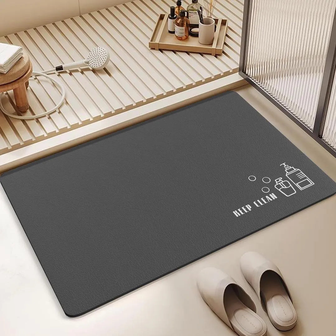 Siliget Bath Mat - Quick Dry, Non Slip and Absorbent Floor Mat