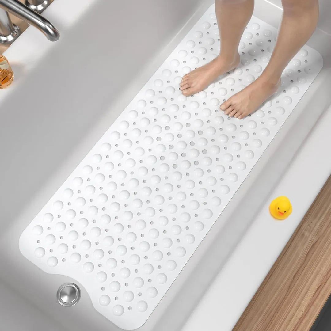 Non-Slip Bath Mat for Tub - Extra Long Anti-Mould Bathroom Mat