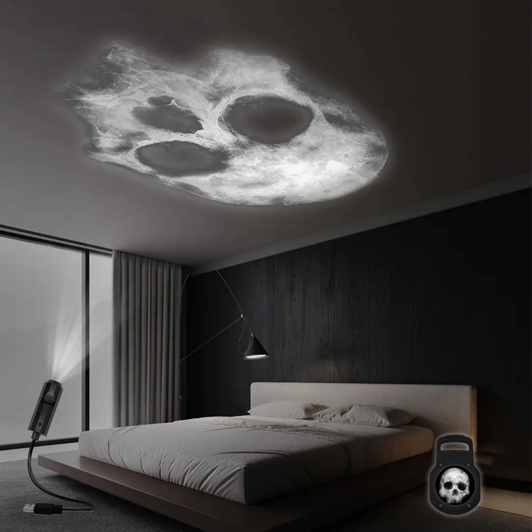 Halloween Projection Lamp USB Lighting Night Light with 3 Lighting Modes