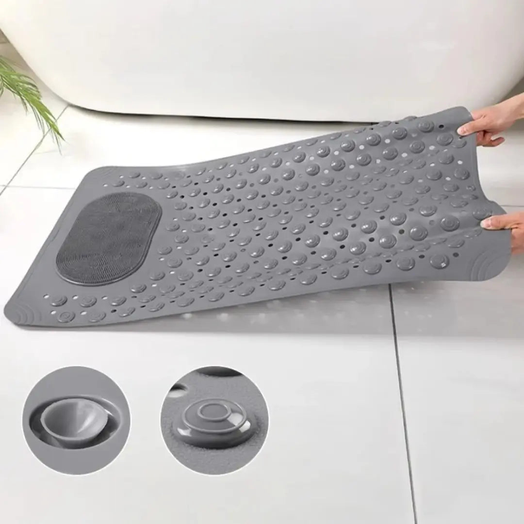 Non Slip PVC Bathtub Mat with Suction Cup Massage Bumps