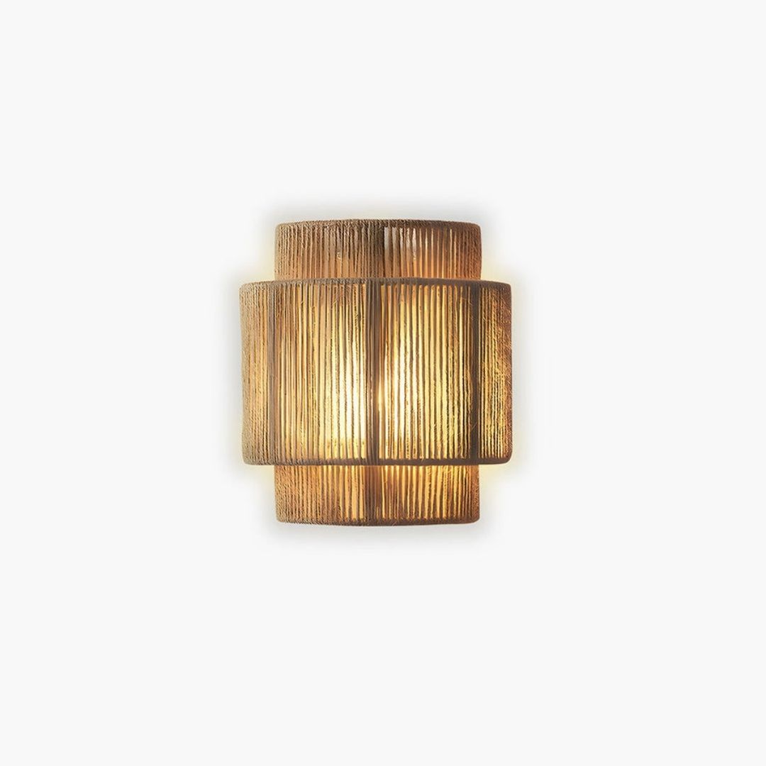 Hikari Wall Light - Handmade Rope Sconce with Warm Ambient Glow