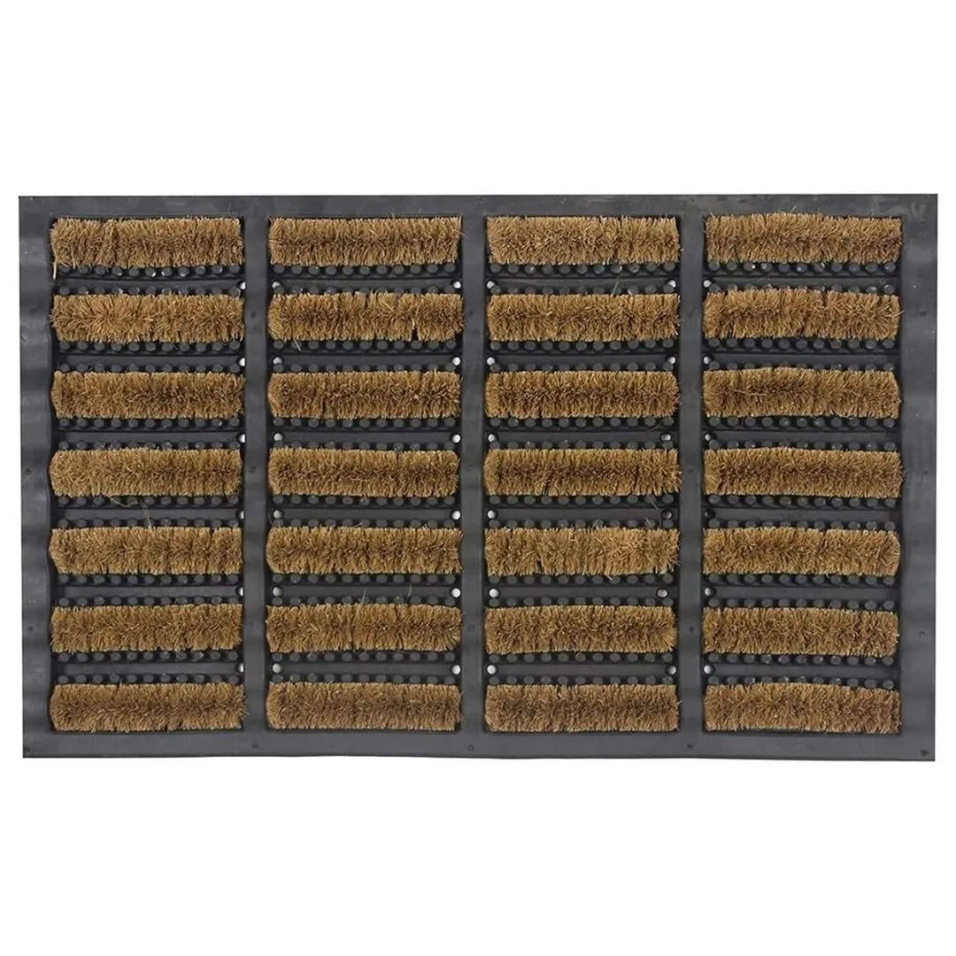 Stonebridge Tuff-Scrape Coir Door Mat - Heavy-Duty Non-Slip Boot Scraper with Rubber Backing