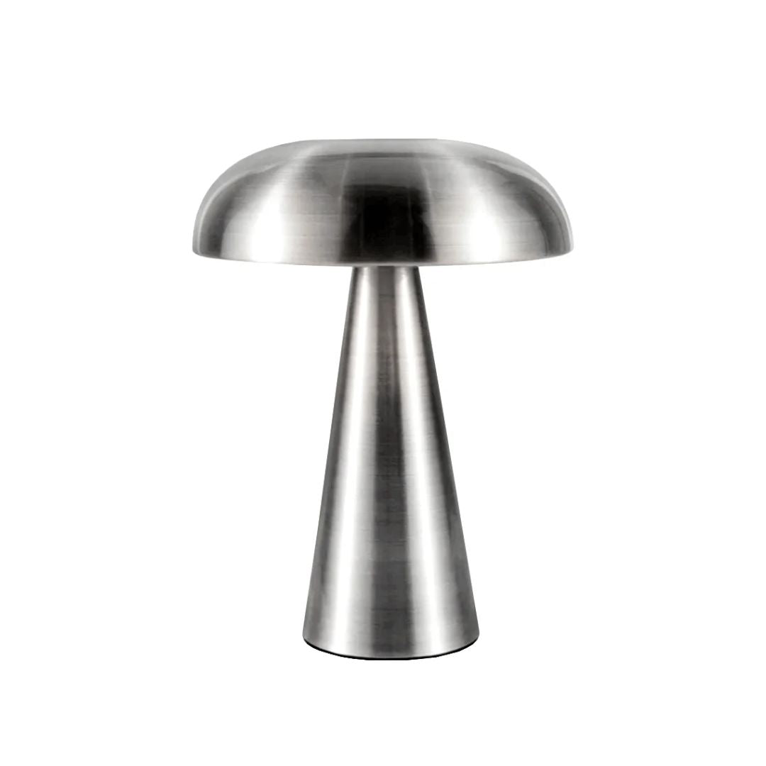 Stockholm LED Table Lamp - Rechargeable Dome Light in Brushed Gold Finish