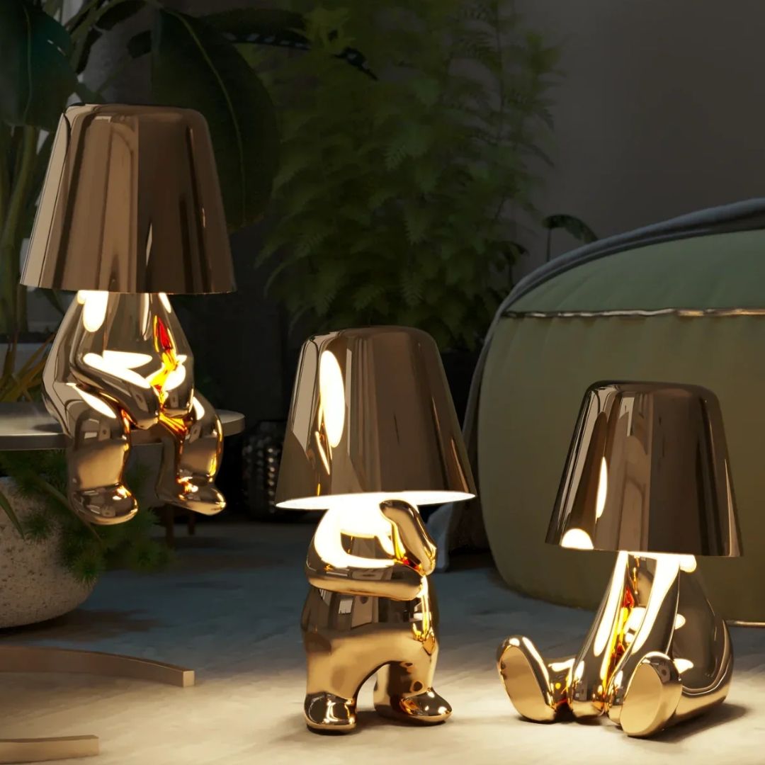 Thinker Brothers Table Lamp - Artistic Modern Sculptural Lamp
