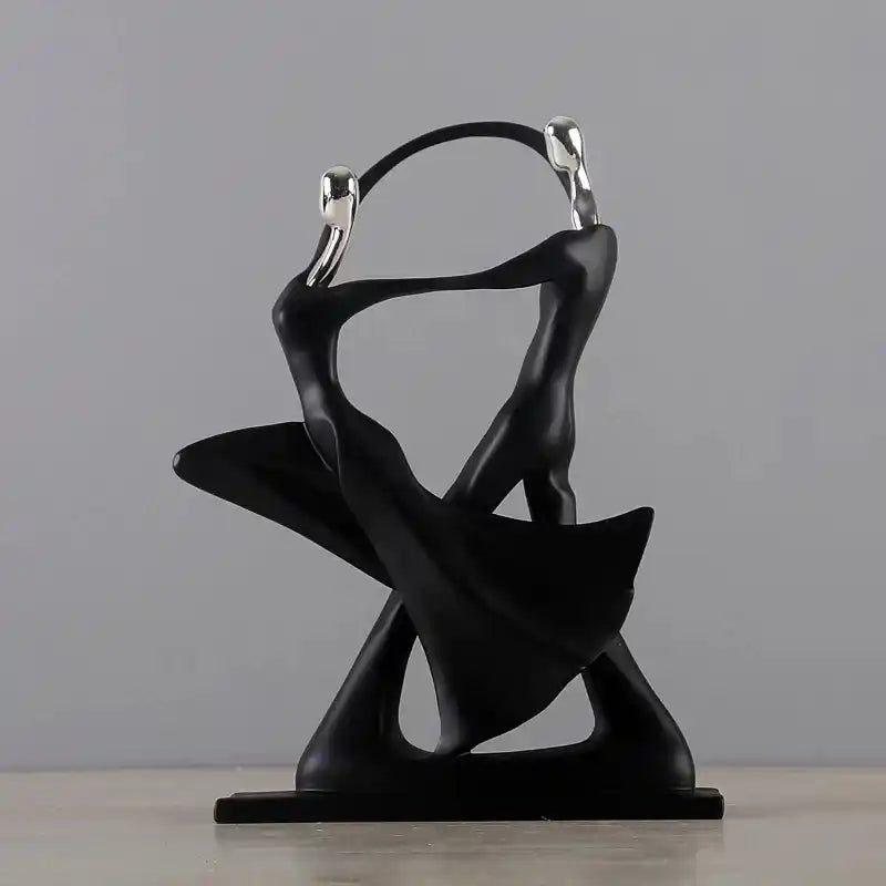 Nordic Dancing Couple Resin Figurines