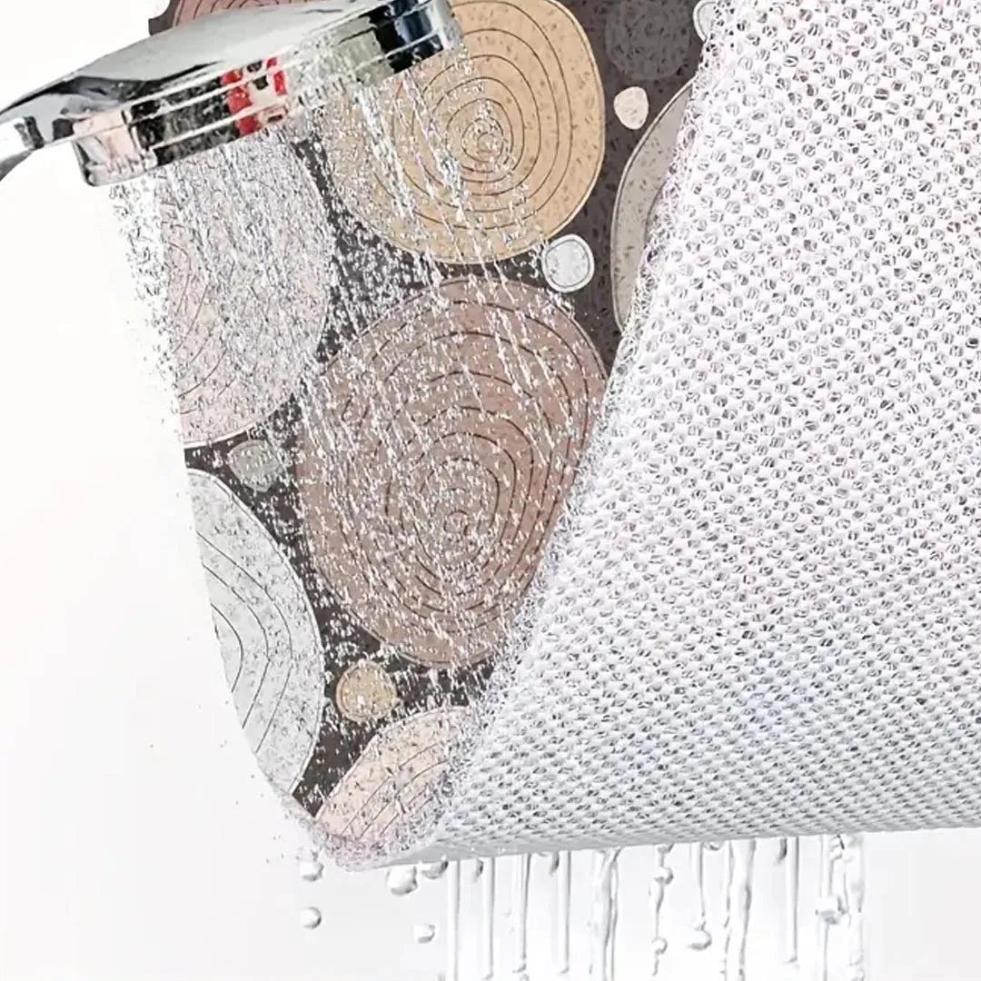 Quick Drying Non-Slip Shower Mat - Soft Comfort PVC Loofah Massage Mat