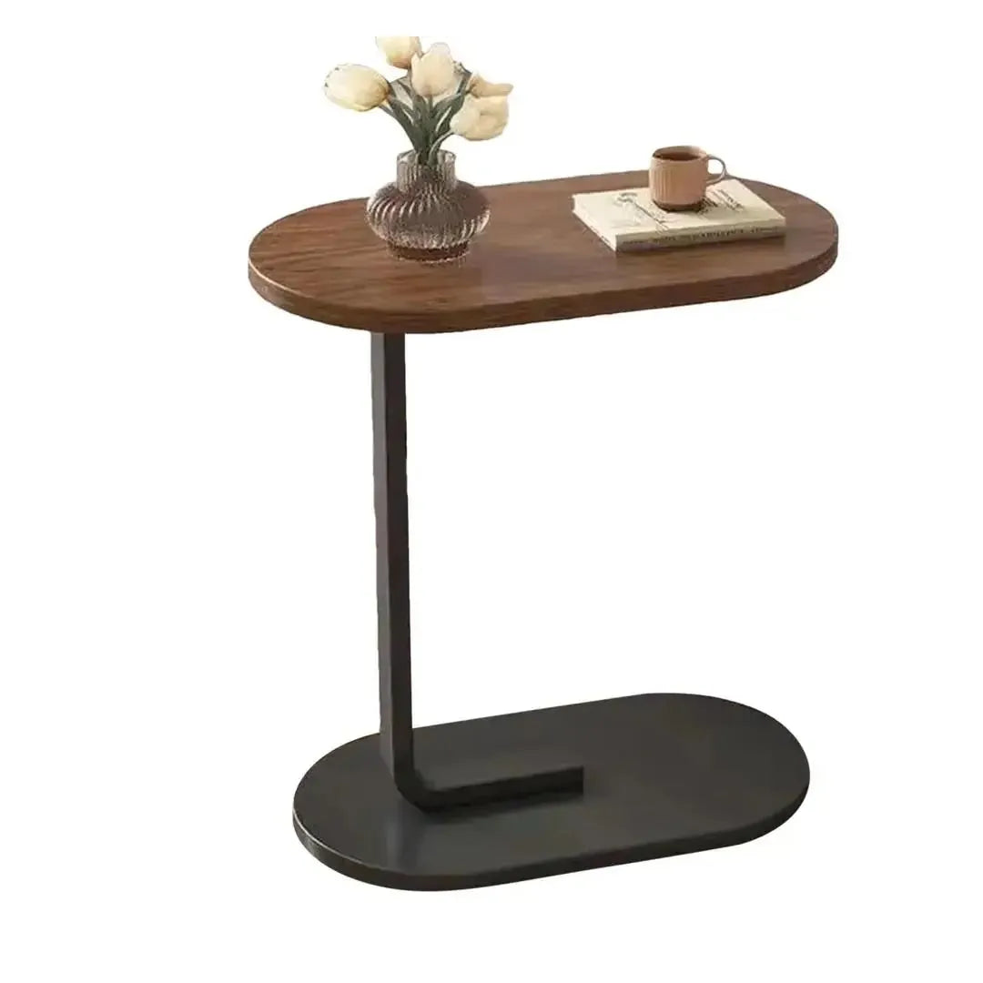 Modern Small Sofa Side Table - Compact Wooden End Table for Home