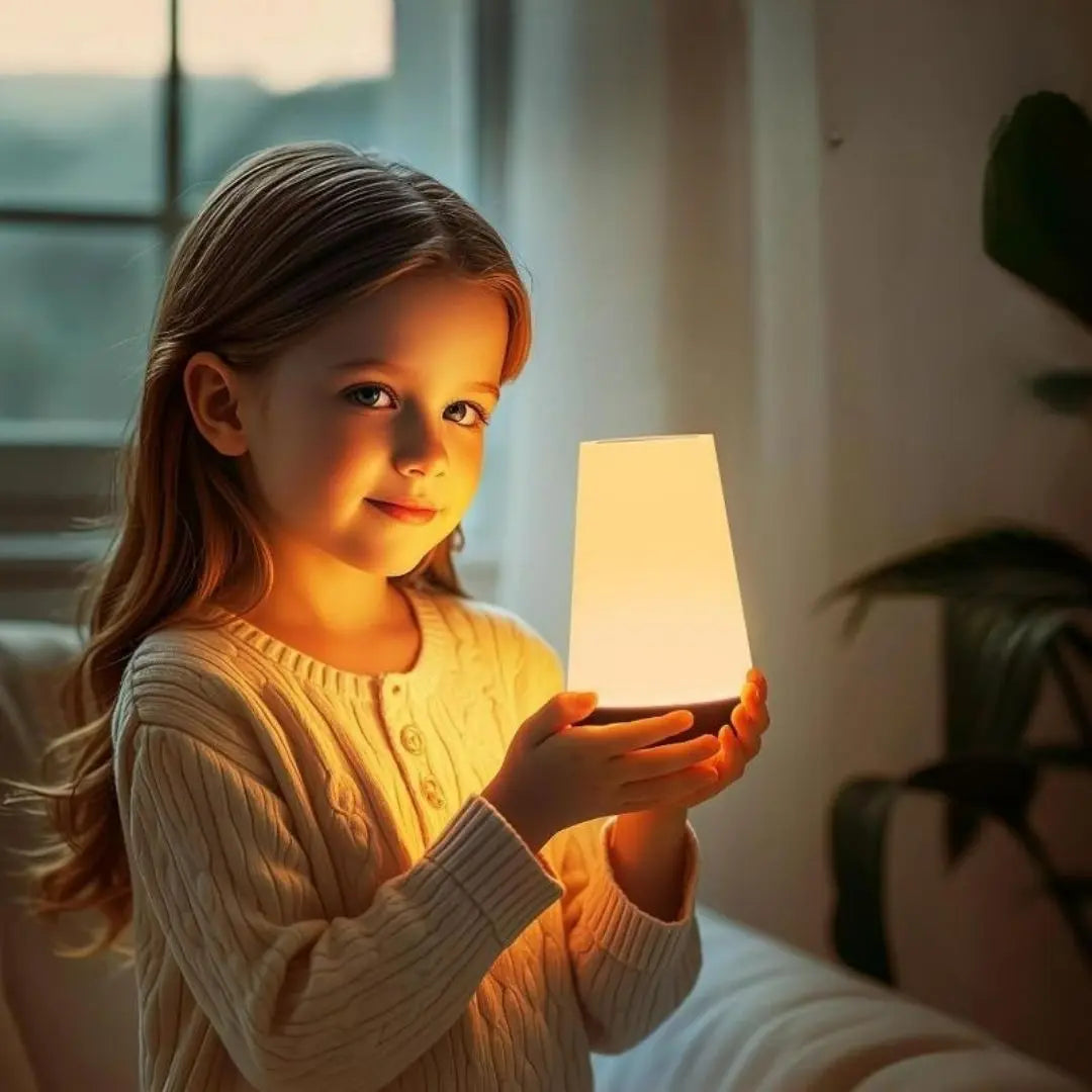 Portable RGB Bedside Lamp - Touch Control, Rechargeable & 13 Colour Modes