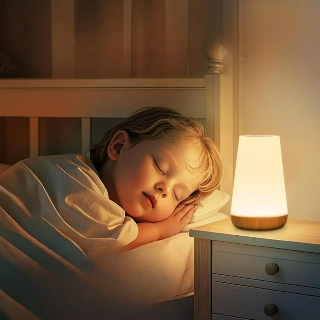 Portable RGB Bedside Lamp - Touch Control, Rechargeable & 13 Colour Modes