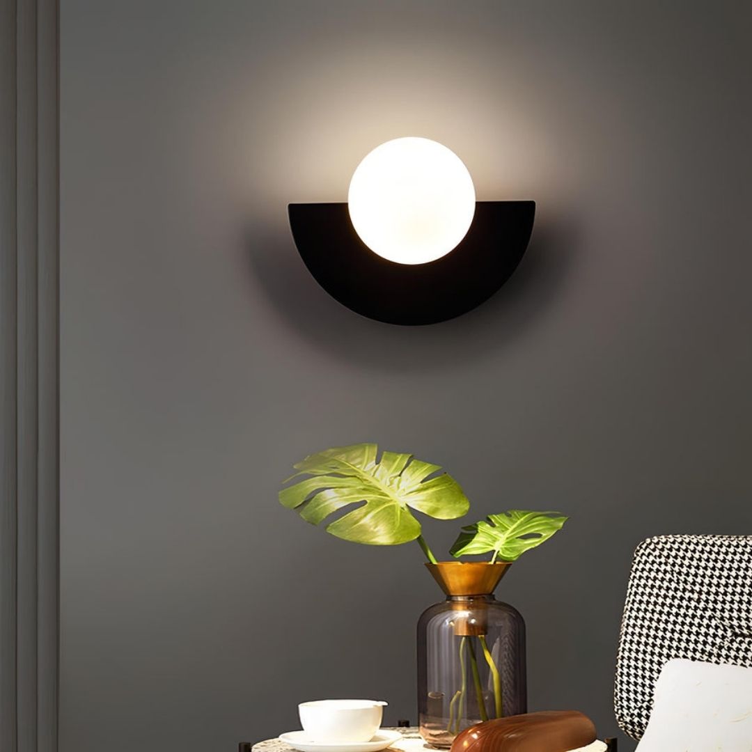 Everest Nordic Wall Lamp - Minimalist Semicircle LED Sconce in Multiple Colours