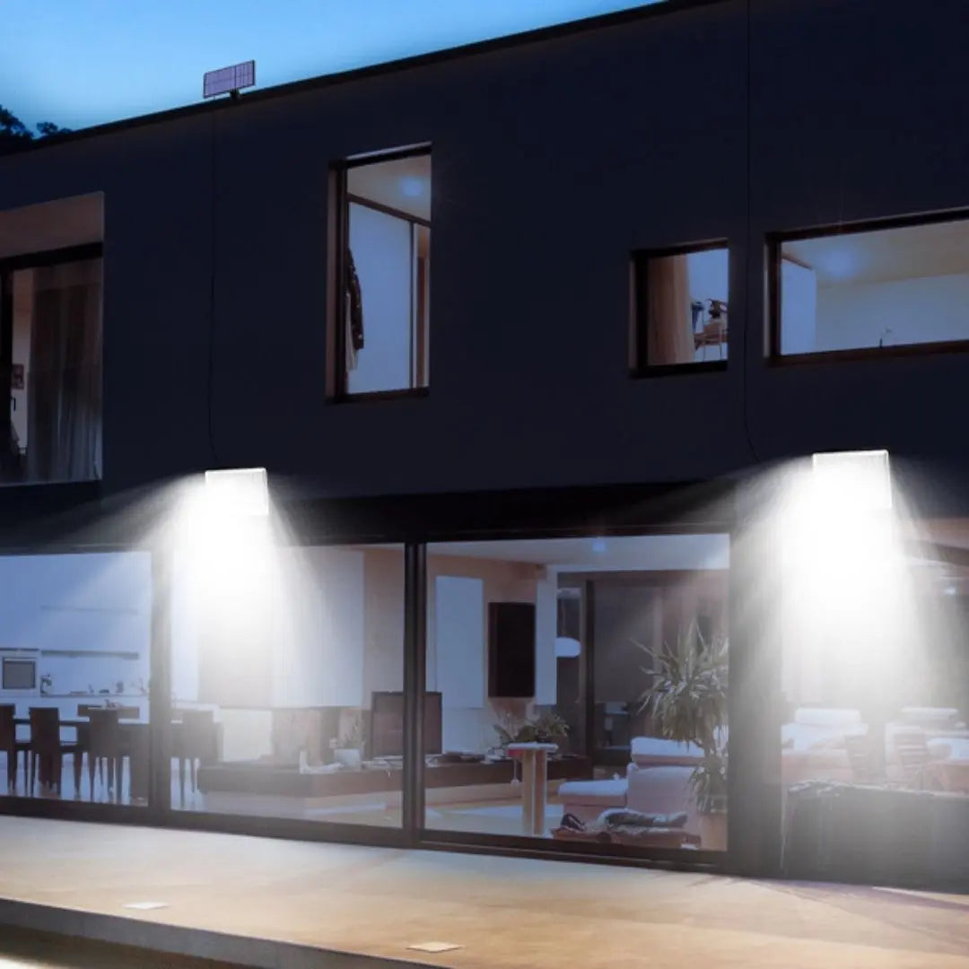 Lumora 342 LED Solar Security Lights - Outdoor Motion Sensor Floodlight