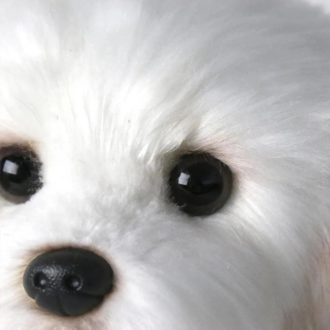 Maltese Stuffed Dog Dolls Plush Toy - Cute & Realistic