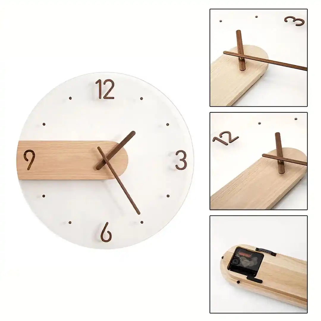 Nordic Style Silent Scan Movement Clock
