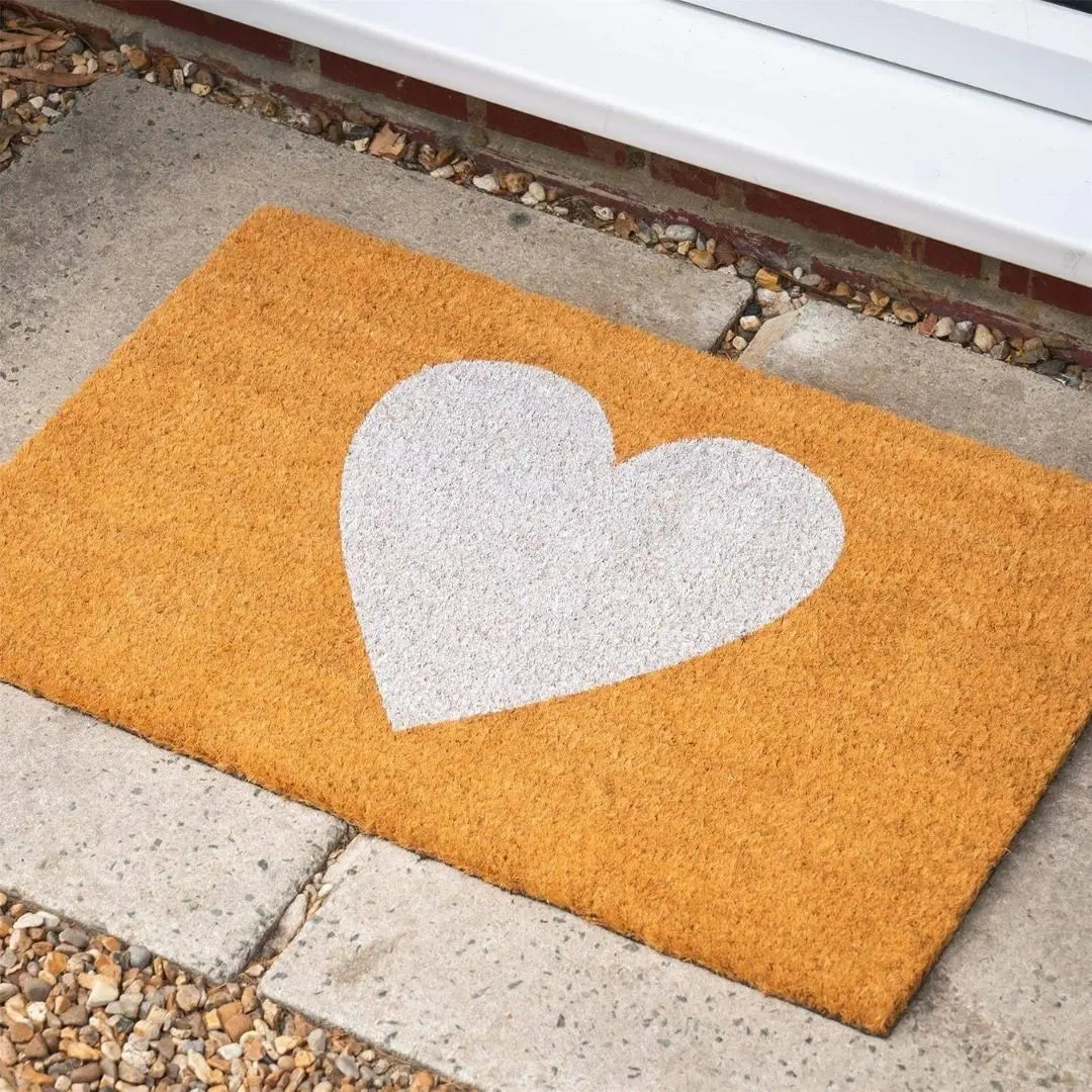 Heritage Coir Door Mat - Classic Non-Slip Entrance Mat with Rustic Boot-Scraper Bristle