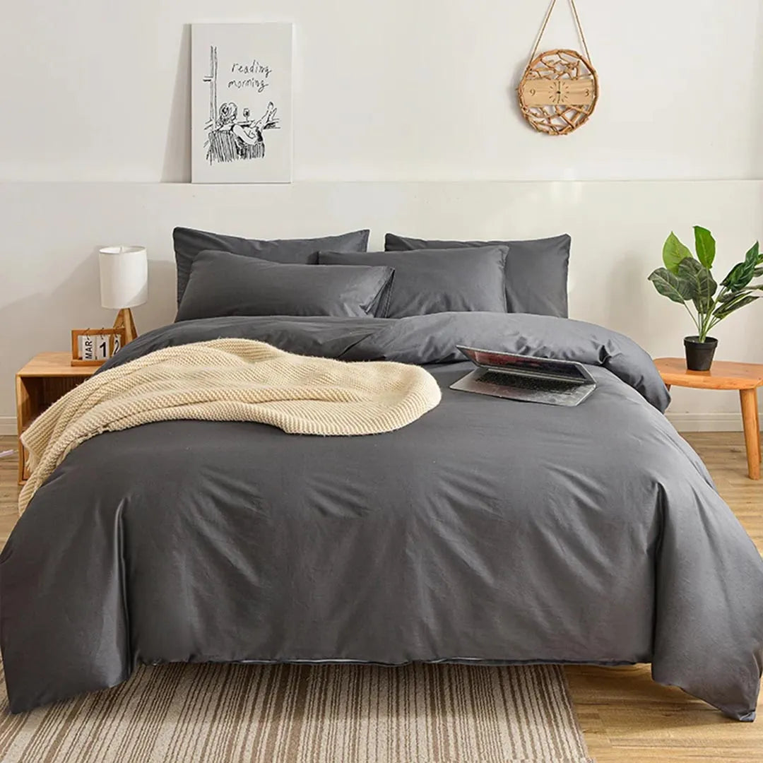 Brushed Duvet Cover Set with Pillowcases