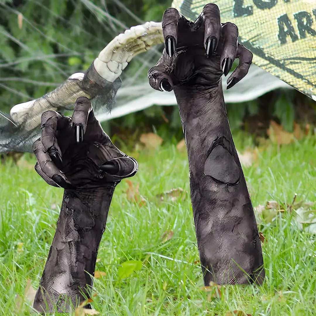 2 Piece of 3D Simulation Halloween Ghost Hand - Spooky Garden & Outdoor Decoration