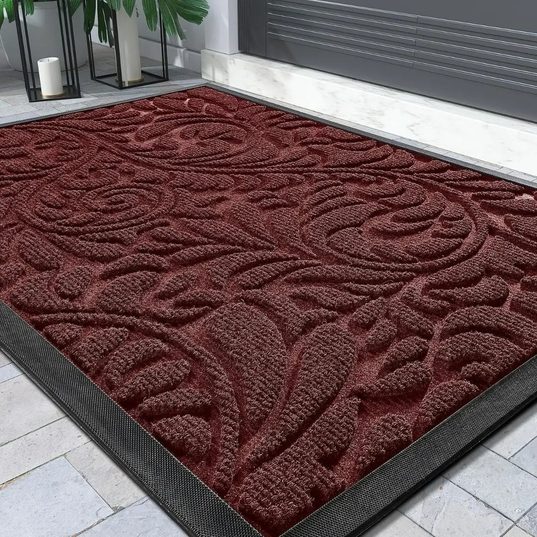 Varlo Heavy-Duty Groove Front Door Mat - Non-Slip Outdoor and Indoor Entrance Mat