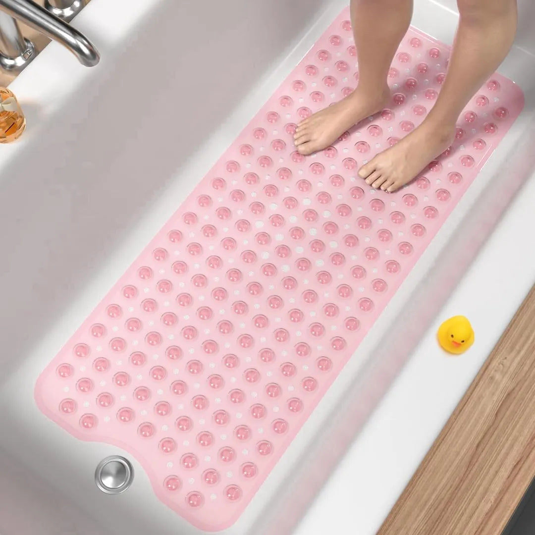 Non-Slip Bath Mat for Tub - Extra Long Anti-Mould Bathroom Mat
