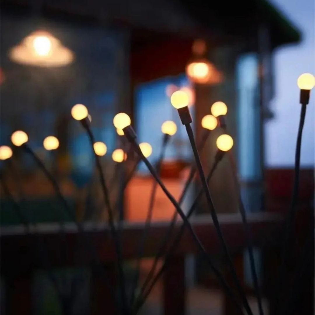 Firefly Solar Garden Lights - Waterproof Outdoor LED Stakes