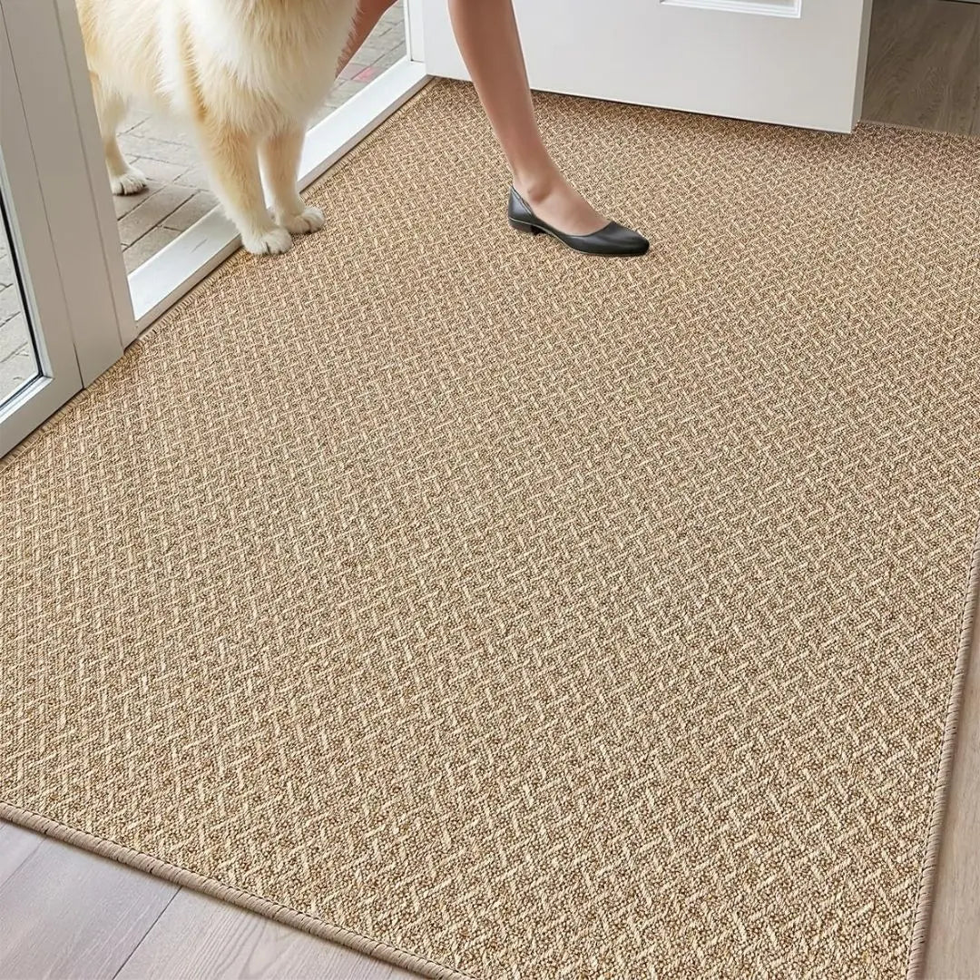 Novara Low-Profile Indoor Entrance Mat - Non-Slip Backing and Easy-Clean Design