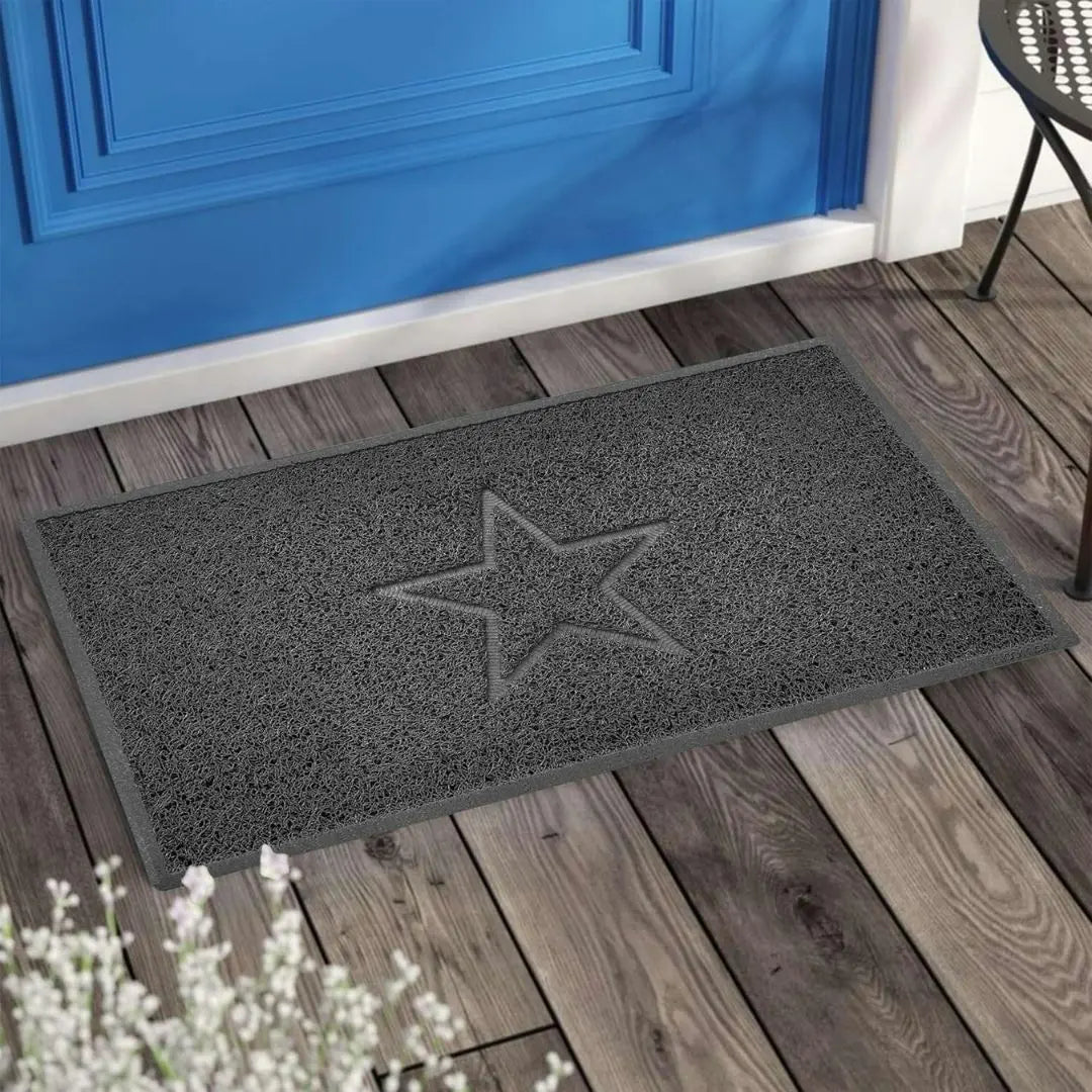 PorticoMesh Barrier Mat - Double-Heart Embossed PVC Door Mat