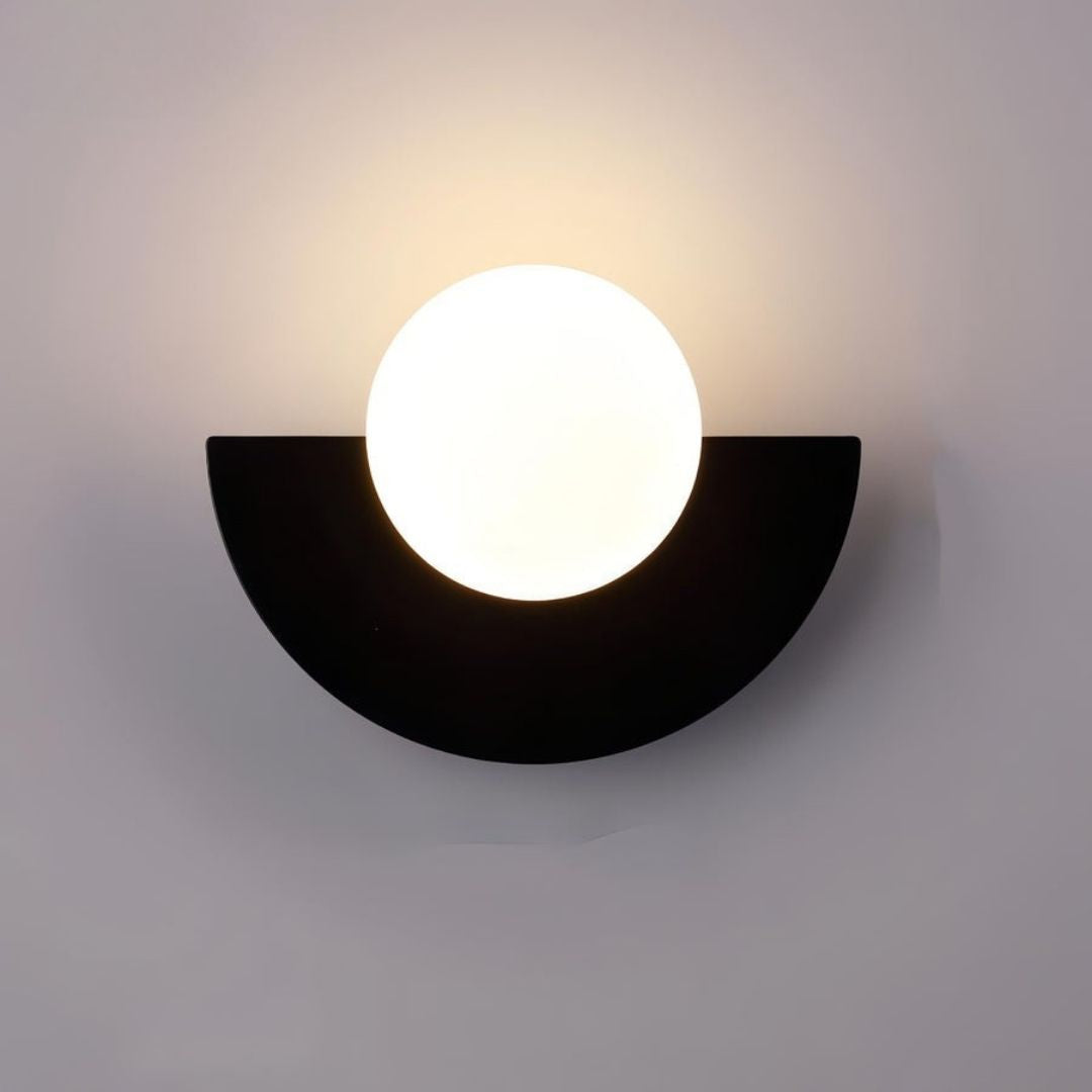 Everest Nordic Wall Lamp - Minimalist Semicircle LED Sconce in Multiple Colours