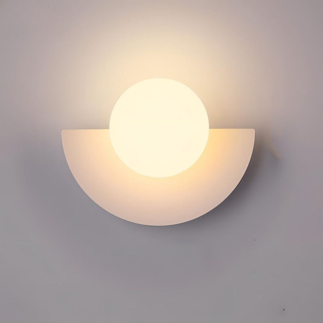 Everest Nordic Wall Lamp - Minimalist Semicircle LED Sconce in Multiple Colours