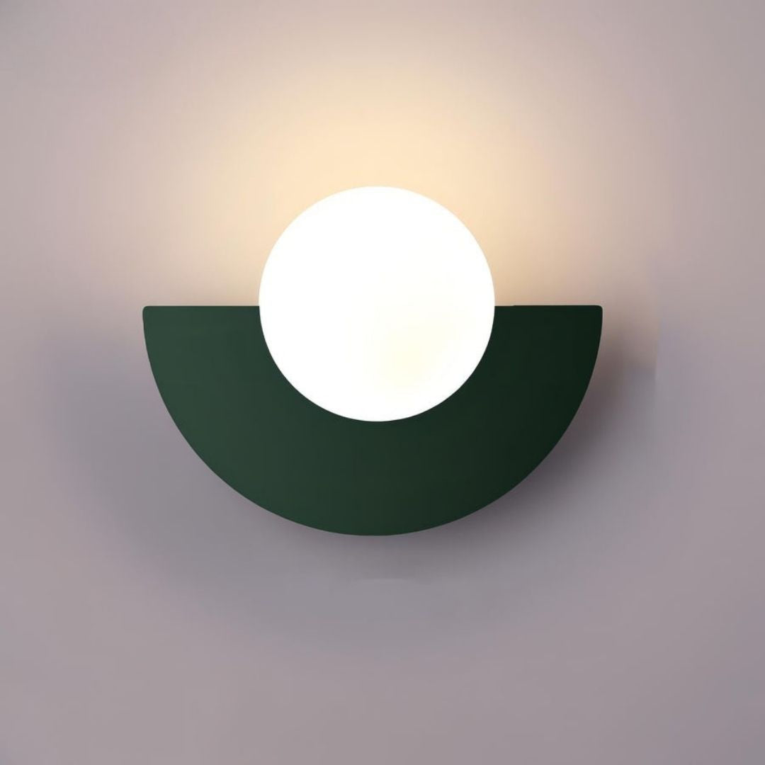 Everest Nordic Wall Lamp - Minimalist Semicircle LED Sconce in Multiple Colours