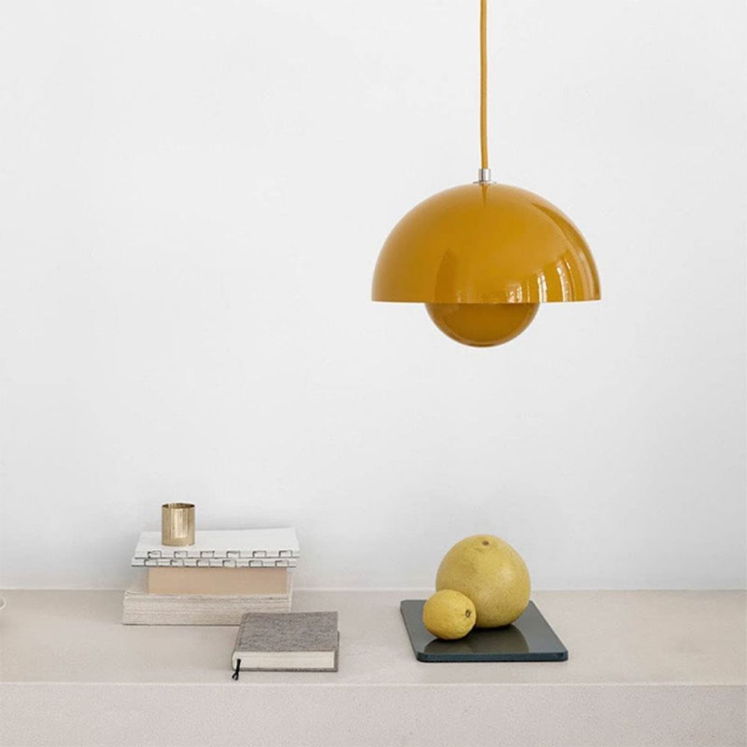 AuroraGlo LED Pendant Lamp - Modern Flower-Pot Style Hanging Light for Cozy Interiors