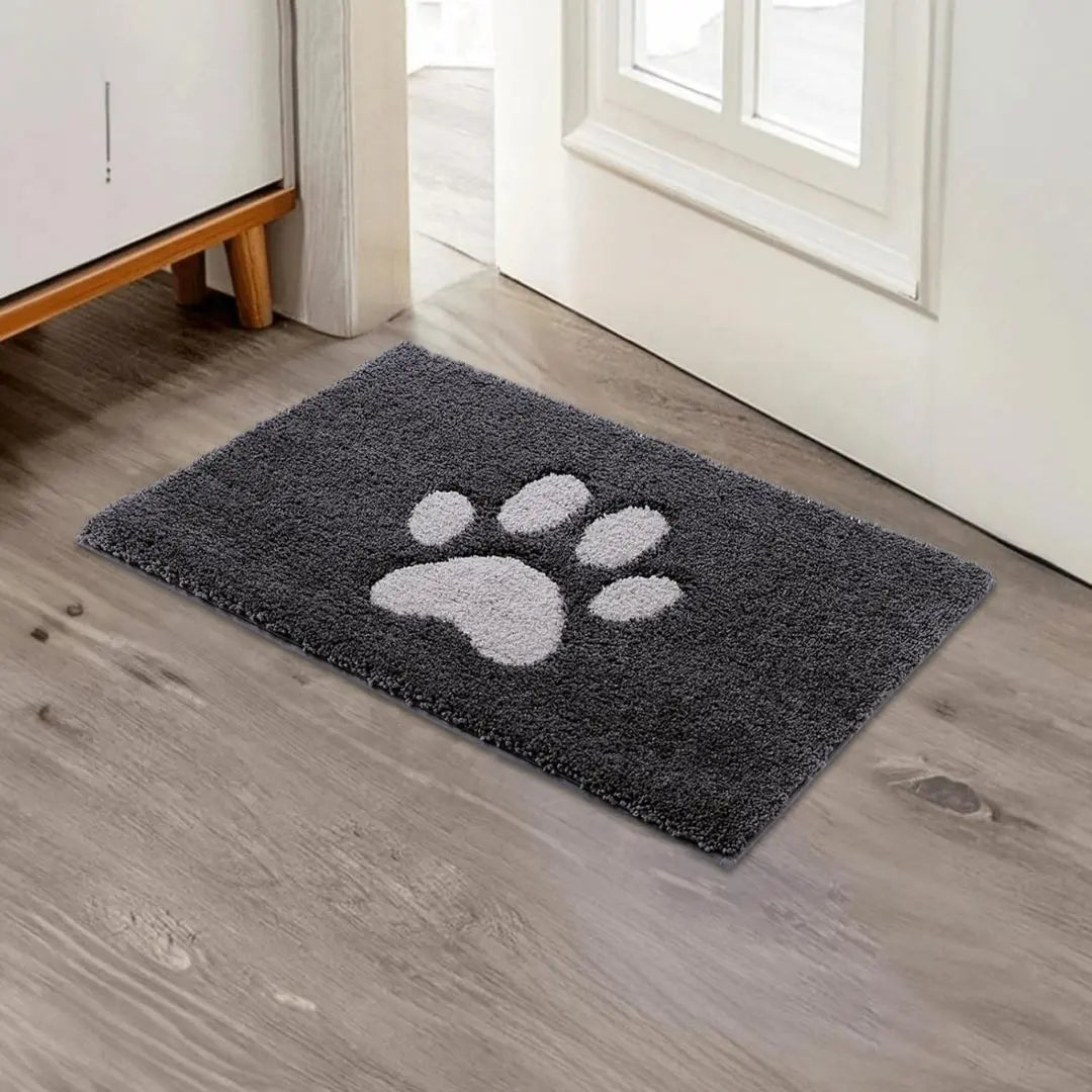 PawHarbor PlushGuard Dirt Trapper Mat - Super-Absorbent Rug for Muddy Paws