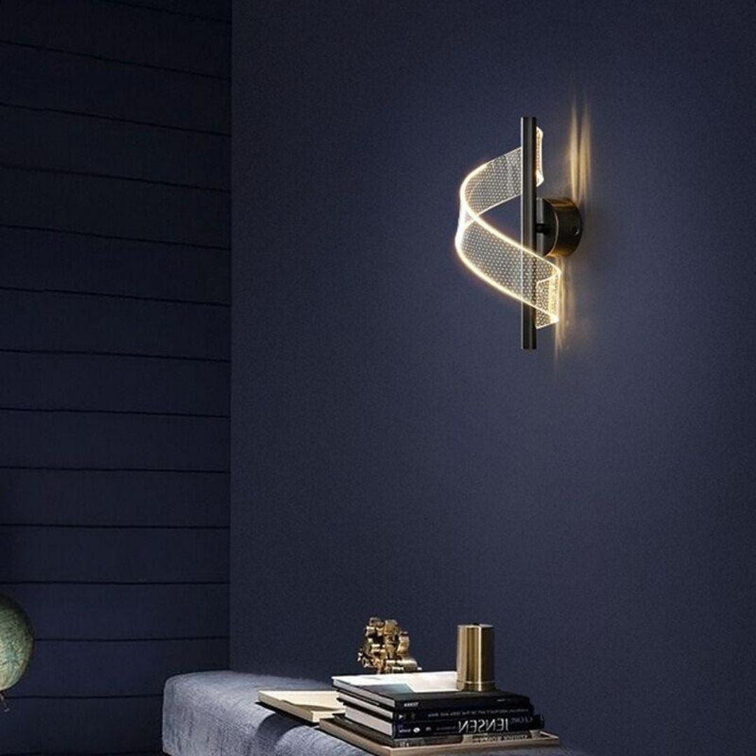 Glass Candelabra Wall Light - Luxe Vertical Glow with Sculpted Elegance