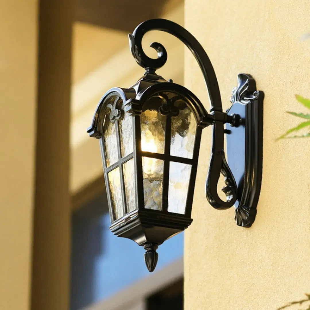 Rovira Ancient Rome Solar Outdoor Wall Light - Waterproof Vintage Sconce with Remote and E27 Bulb