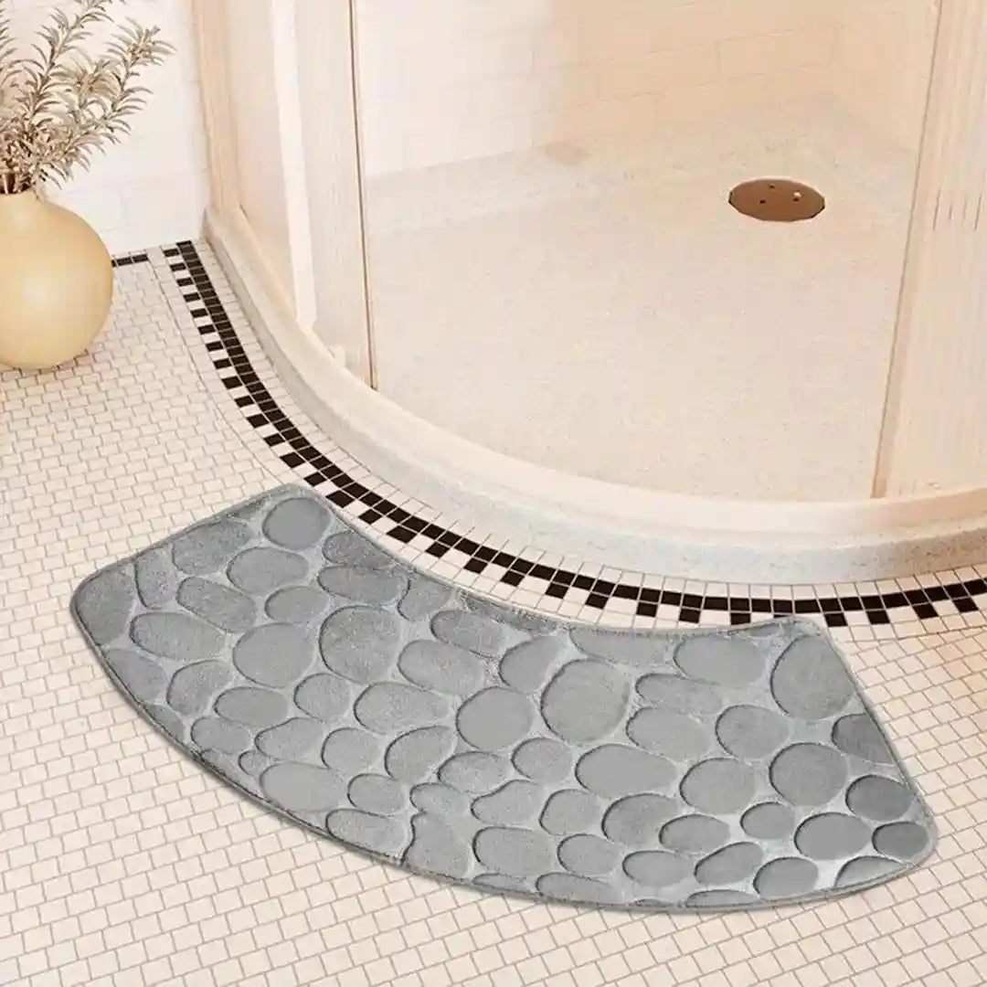 Curved Non Slip Bath Mat - Thickened Shower Room Mat