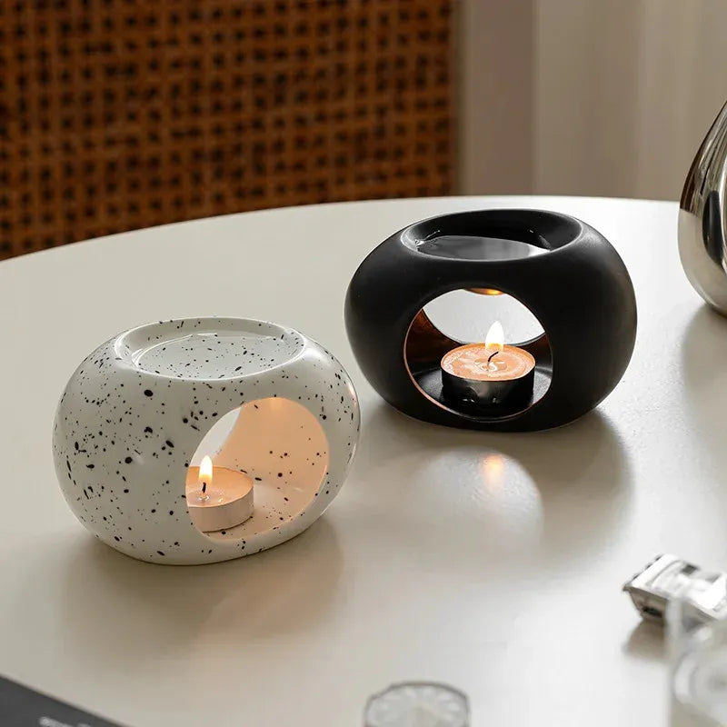 Black Reed Diffuser Ceramic Incense Burner
