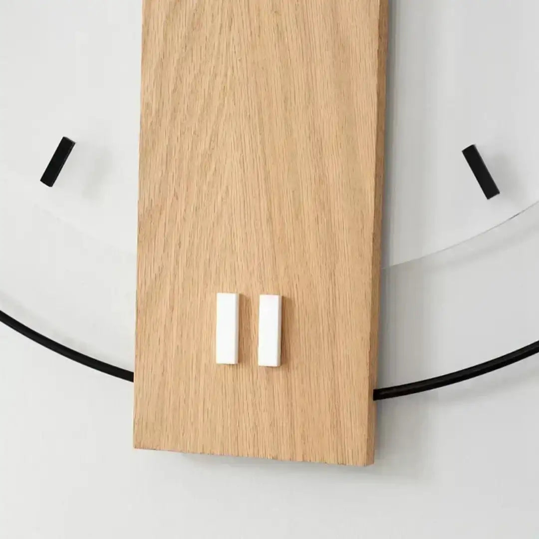 Modern Scandinavian Simple Wall Clock - Silent Elegance in Solid Wood