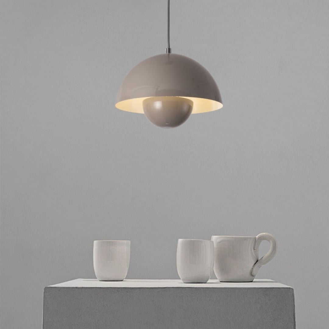 AuroraGlo LED Pendant Lamp - Modern Flower-Pot Style Hanging Light for Cozy Interiors