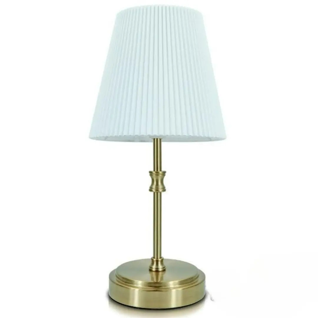 Gold Retro Bedside Lamp - 3-Way Touch Control with Dimmable LED Bulb